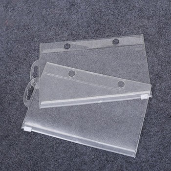 custom high quality PP clear zipper lock file bags bag with hole