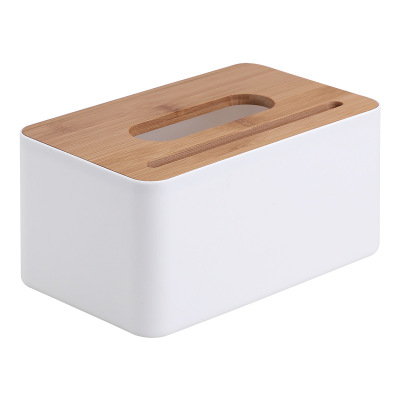 New design home decor multifunctional bamboo tissue box