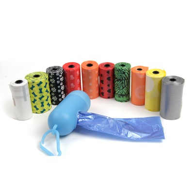 Amazon hot sell dog strong poop bags with dispenser