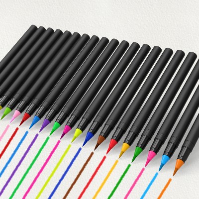 2019 20 colors felt tip watercolor brush pen for drawing